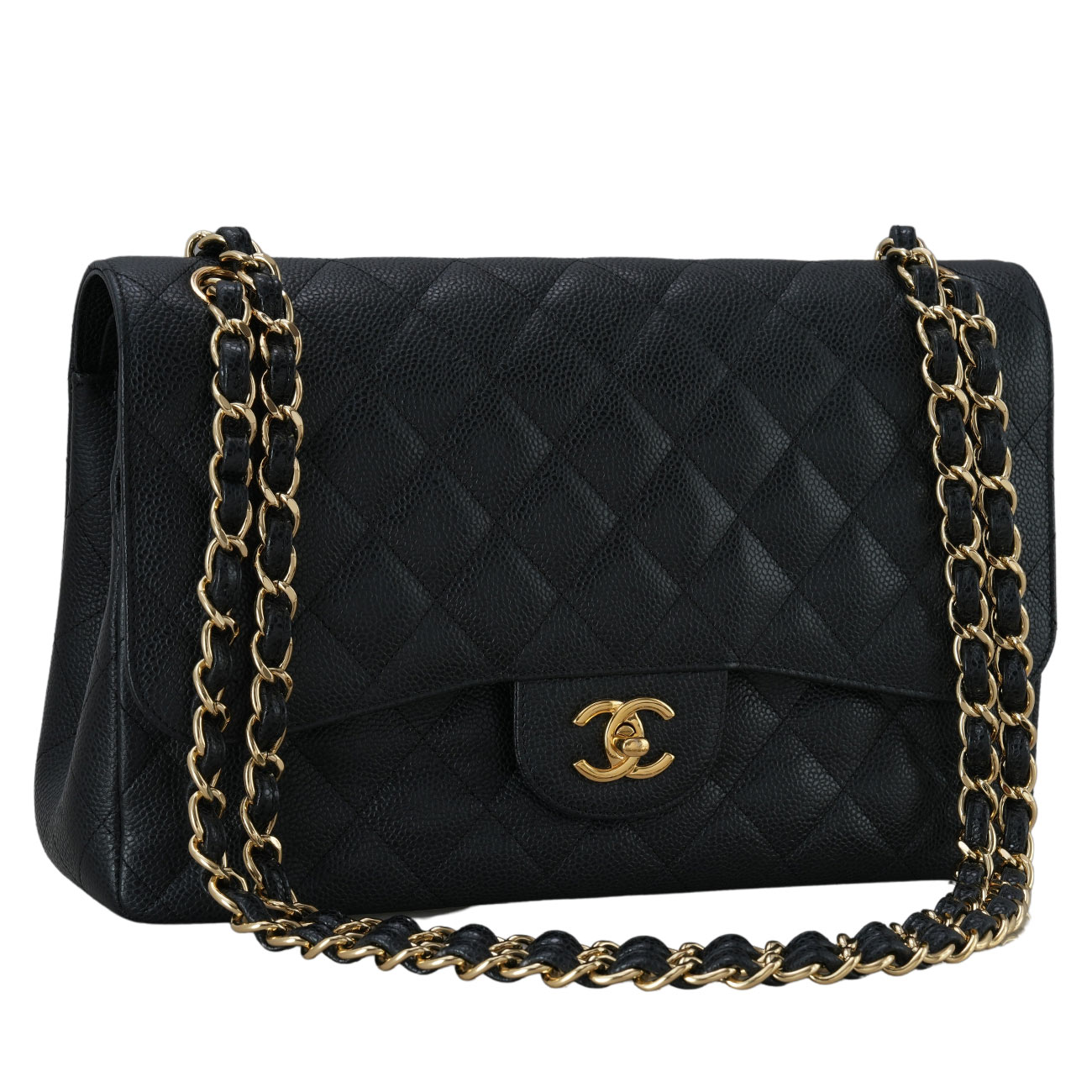 CHANEL(USED)샤넬 클래식 캐비어 라지 플랩백