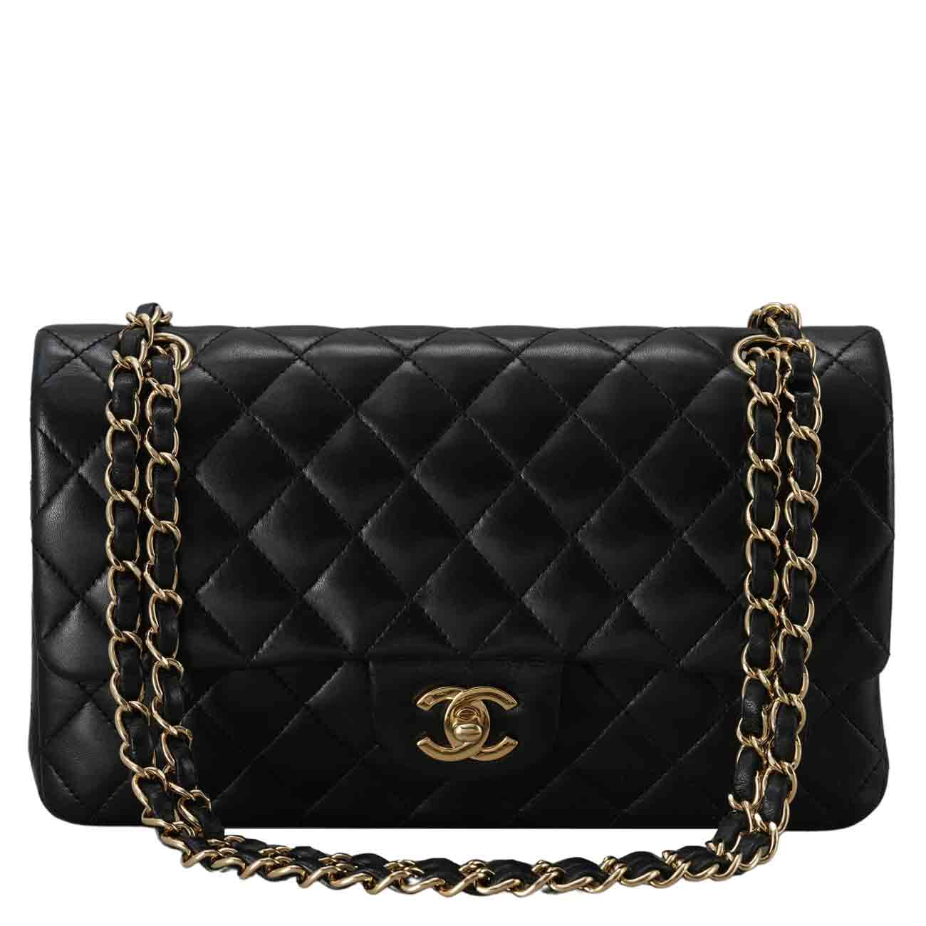 CHANEL(USED)샤넬 램스킨 클래식 미듐 플랩백