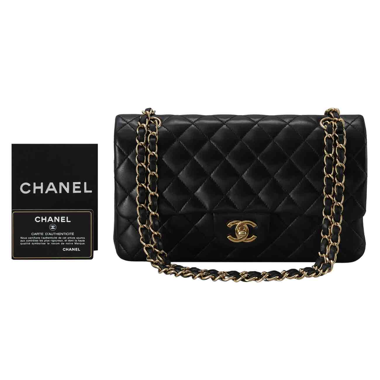 CHANEL(USED)샤넬 램스킨 클래식 미듐 플랩백