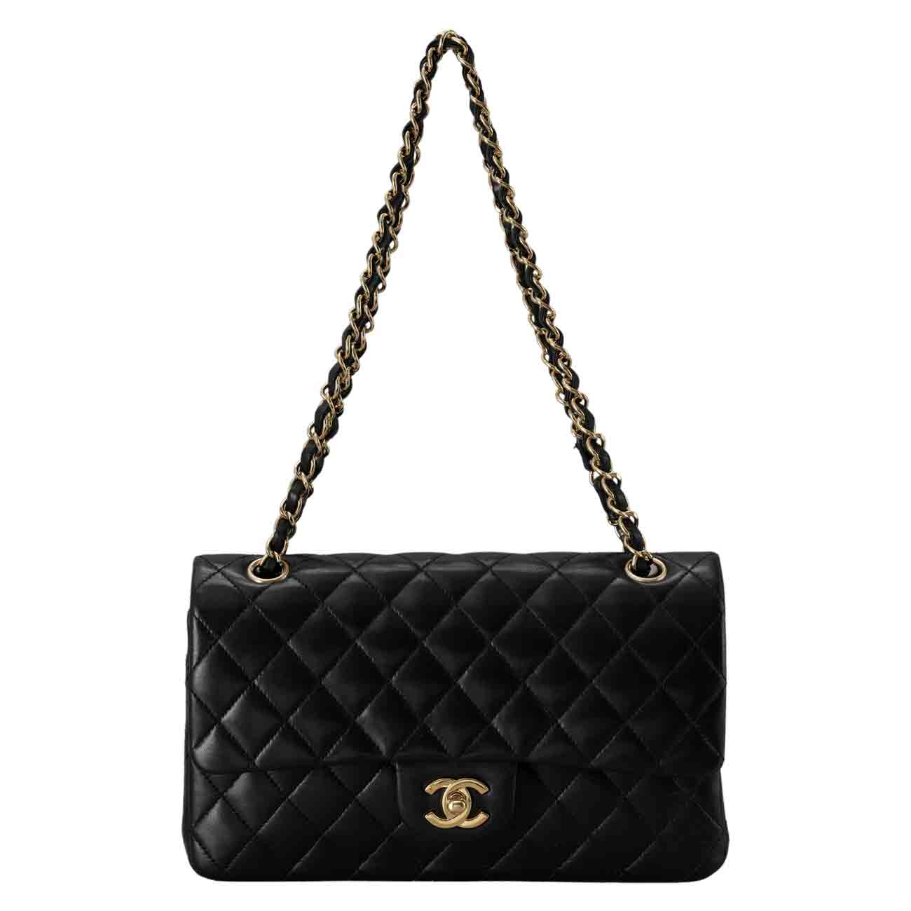 CHANEL(USED)샤넬 램스킨 클래식 미듐 플랩백