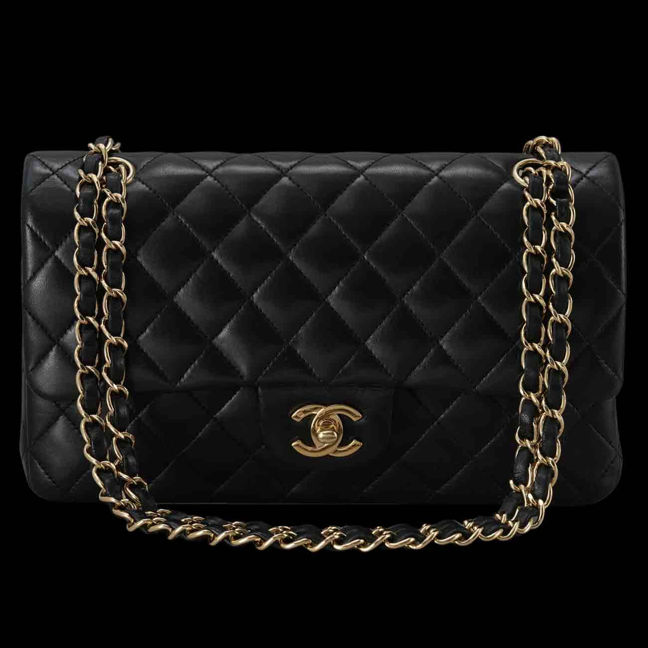 CHANEL(USED)샤넬 램스킨 클래식 미듐 플랩백