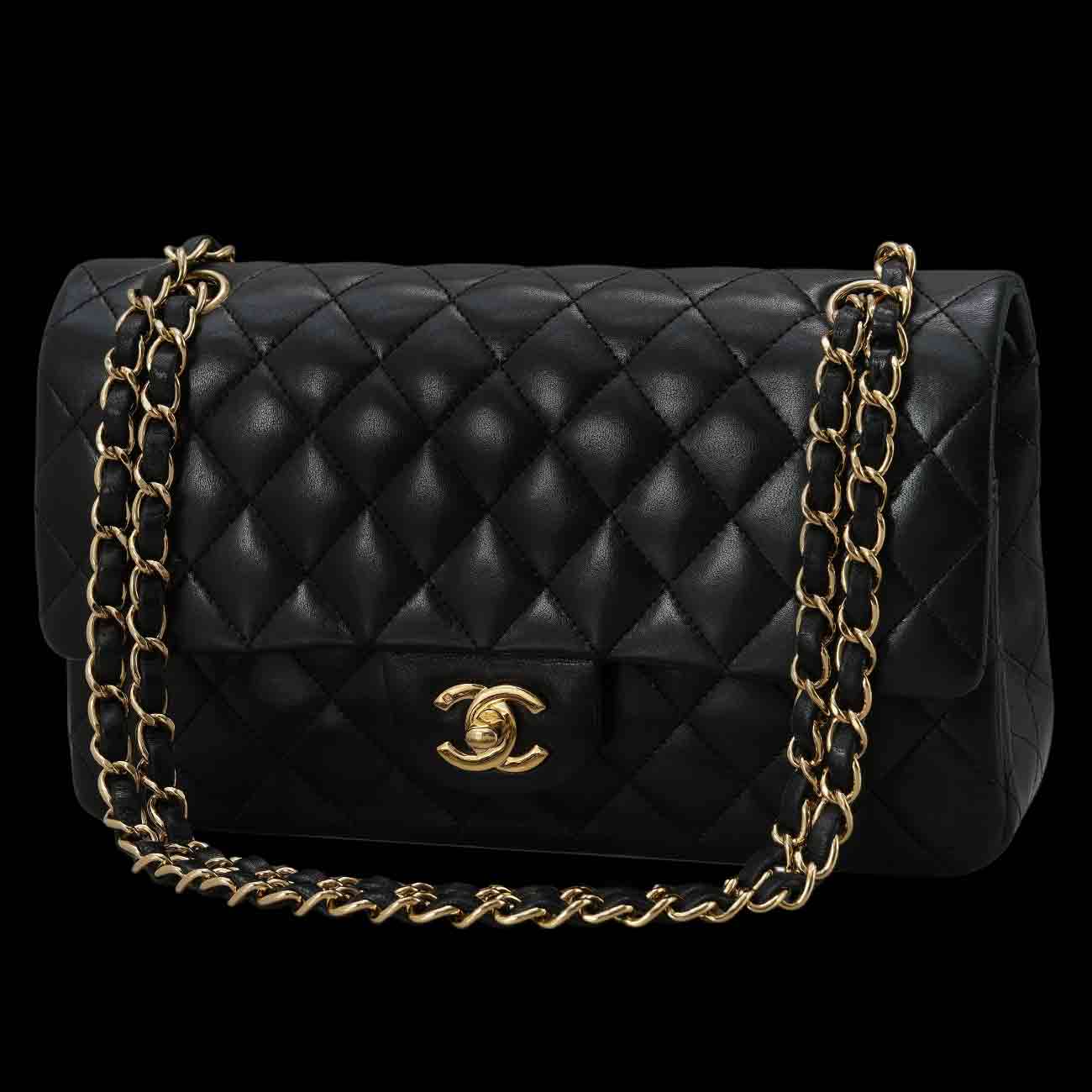 CHANEL(USED)샤넬 램스킨 클래식 미듐 플랩백