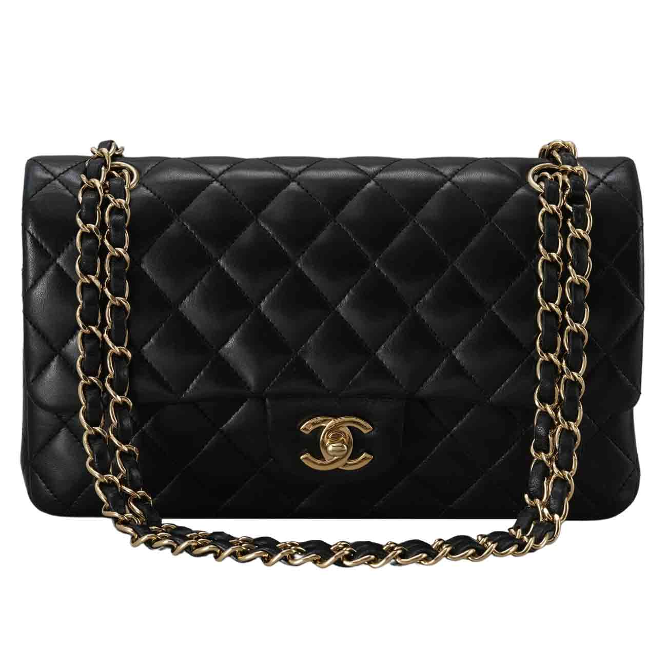 CHANEL(USED)샤넬 램스킨 클래식 미듐 플랩백