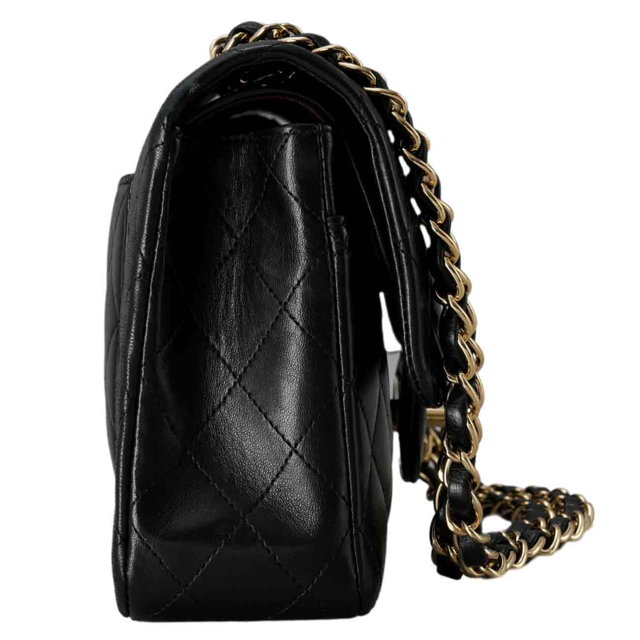 CHANEL(USED)샤넬 램스킨 클래식 미듐 플랩백