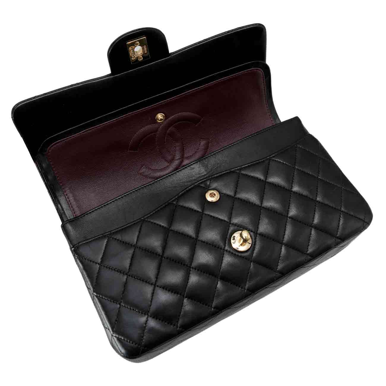CHANEL(USED)샤넬 램스킨 클래식 미듐 플랩백