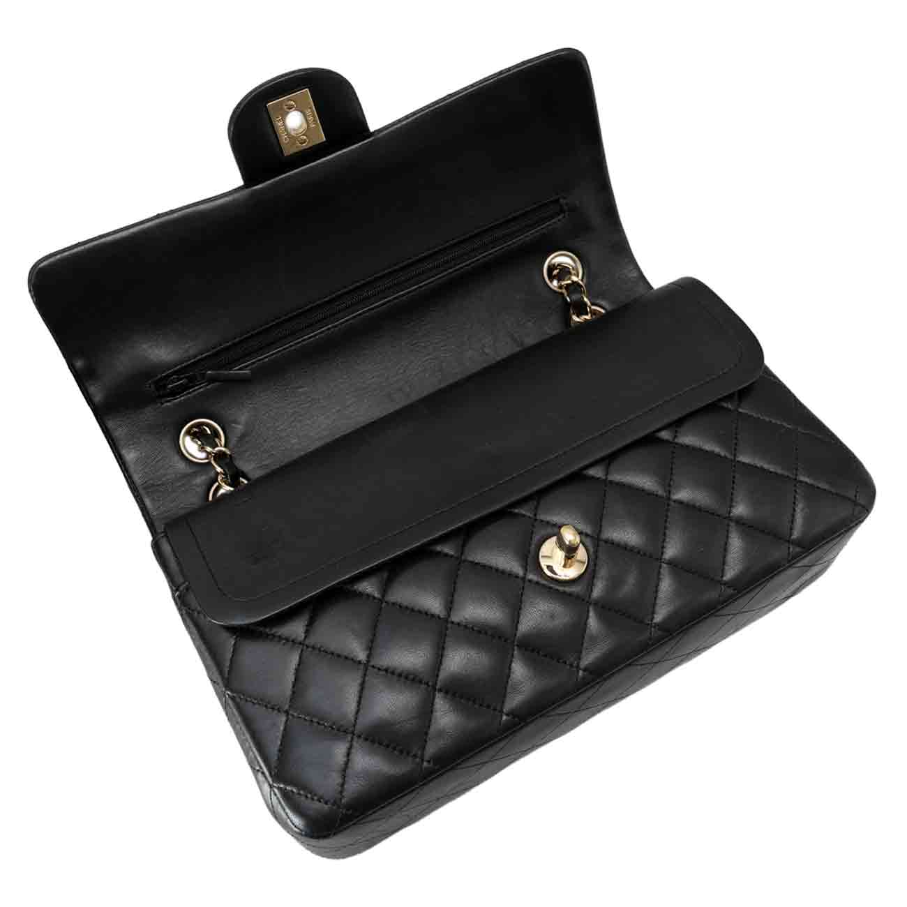 CHANEL(USED)샤넬 램스킨 클래식 미듐 플랩백