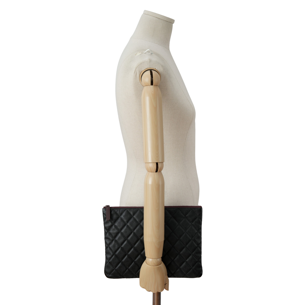 CHANEL(USED)샤넬 캐비어 클래식 클러치 뉴미듐