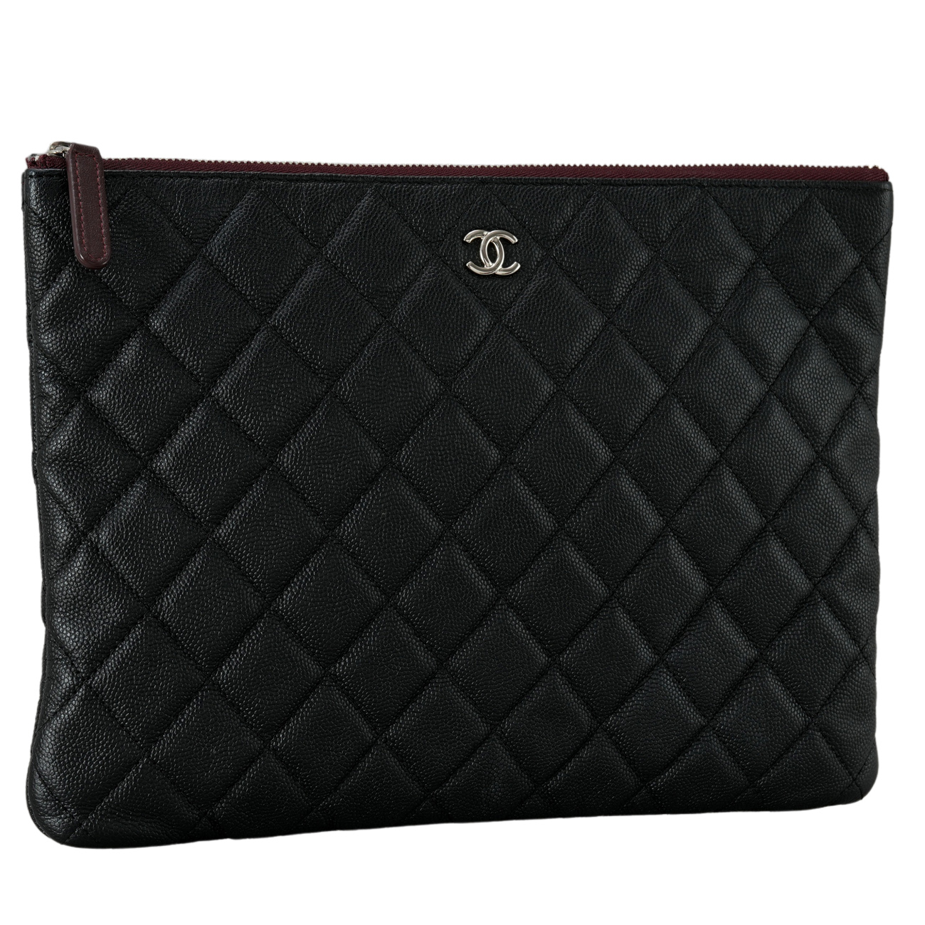CHANEL(USED)샤넬 캐비어 클래식 클러치 뉴미듐