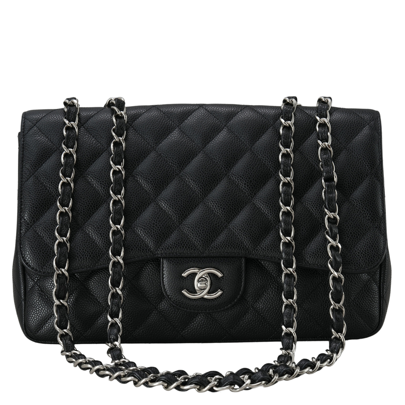 CHANEL(USED)샤넬 캐비어 클래식 라지 원플랩백