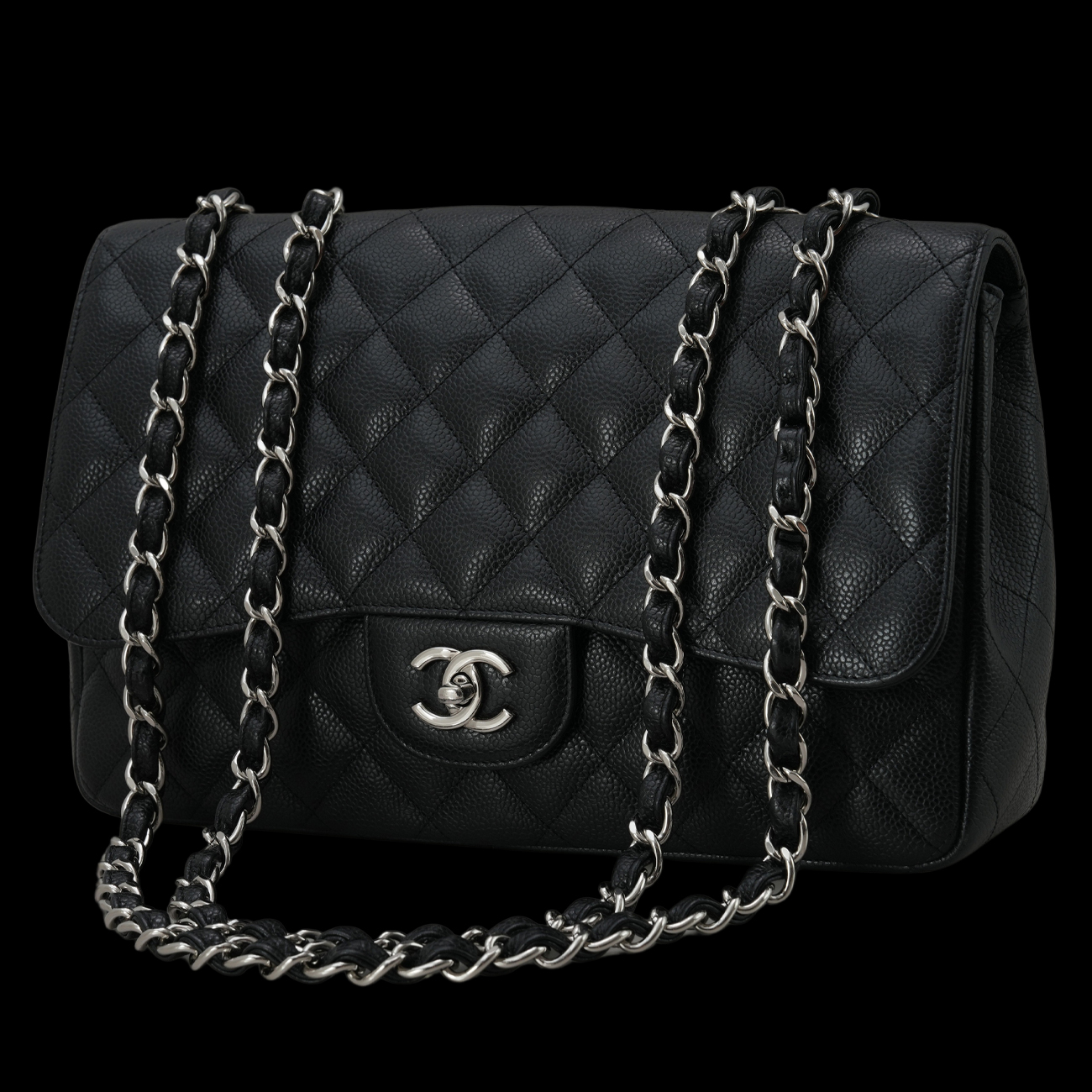 CHANEL(USED)샤넬 캐비어 클래식 라지 원플랩백