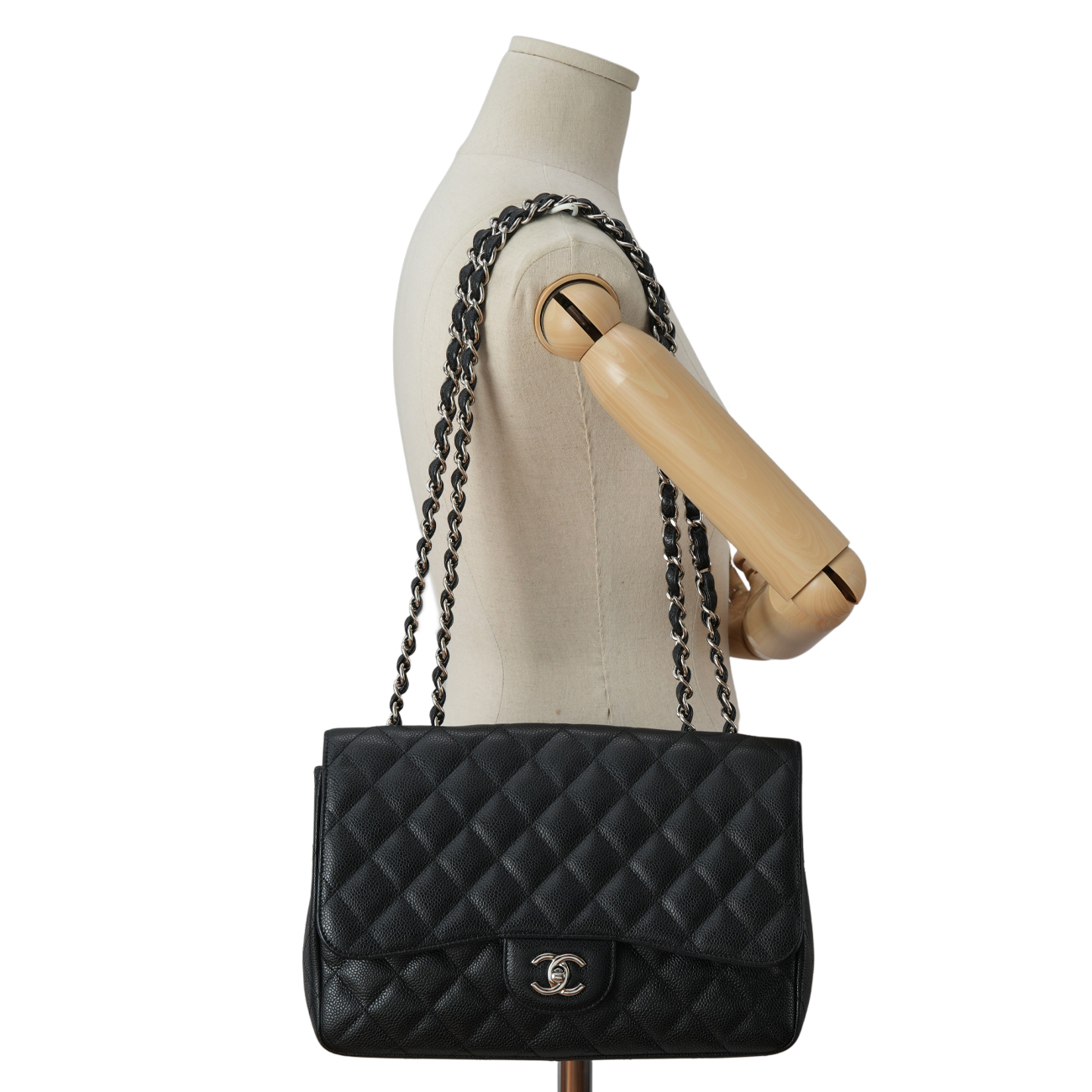 CHANEL(USED)샤넬 캐비어 클래식 라지 원플랩백