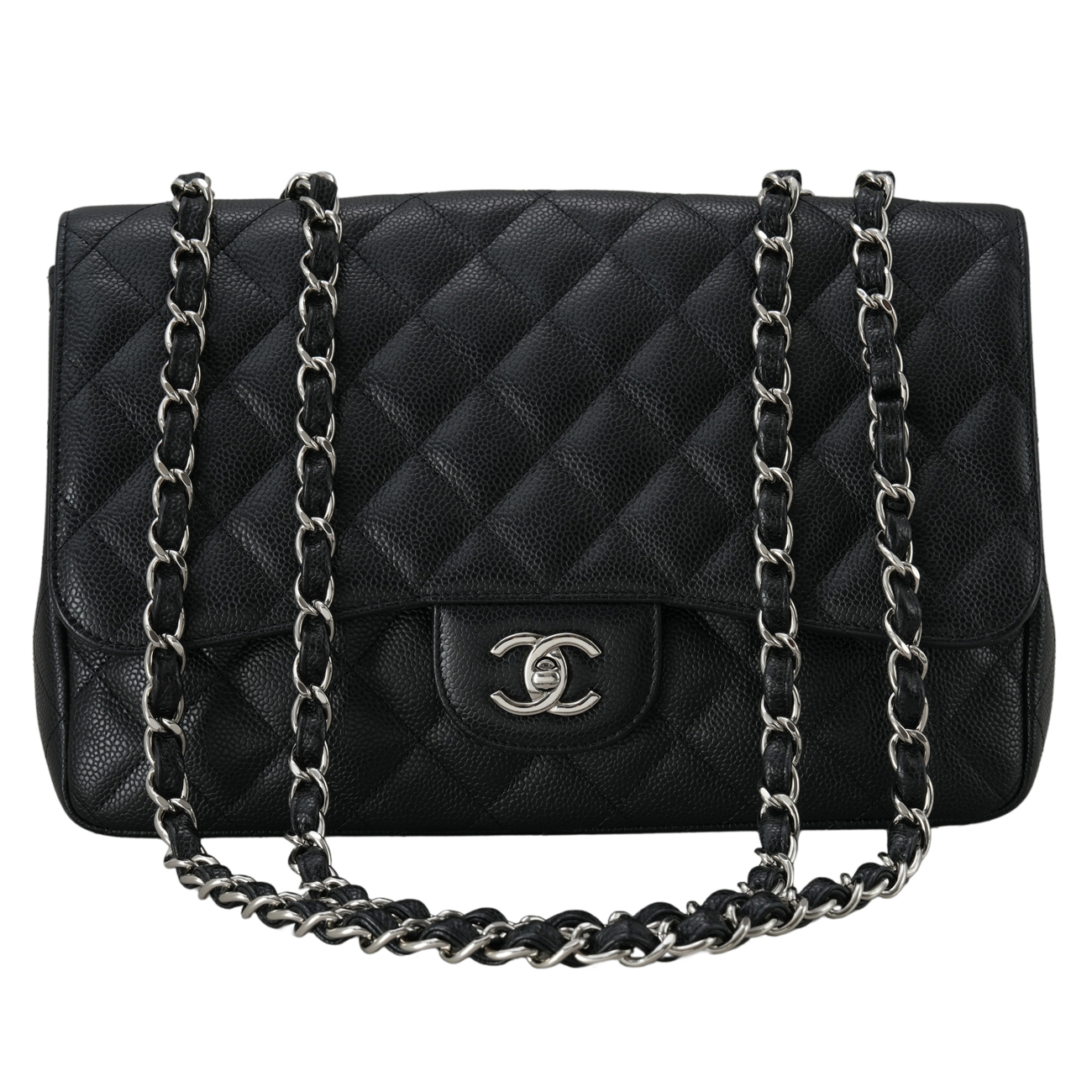 CHANEL(USED)샤넬 캐비어 클래식 라지 원플랩백