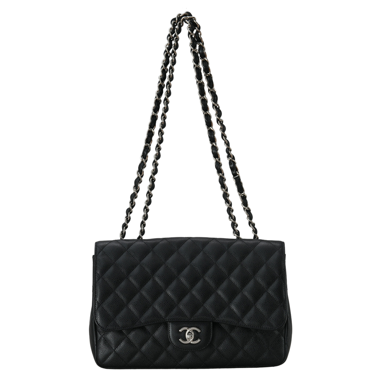 CHANEL(USED)샤넬 캐비어 클래식 라지 원플랩백