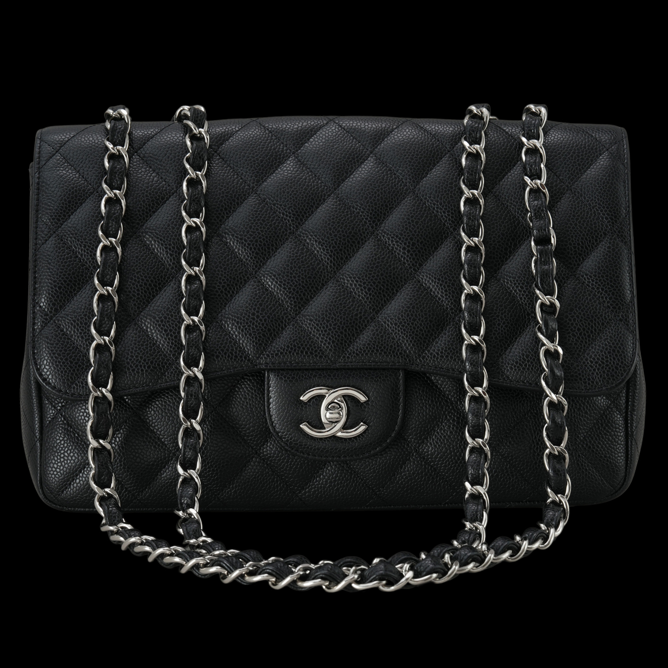 CHANEL(USED)샤넬 캐비어 클래식 라지 원플랩백