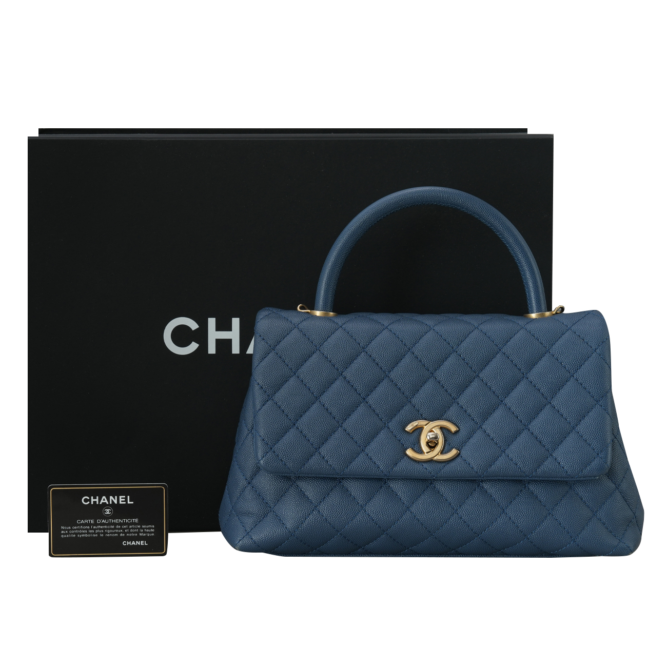 CHANEL(USED)샤넬 캐비어 코코핸들 미듐