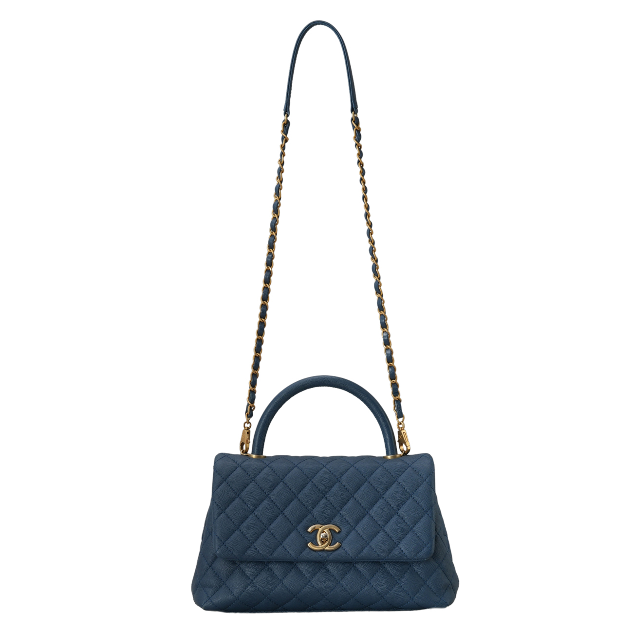 CHANEL(USED)샤넬 캐비어 코코핸들 미듐
