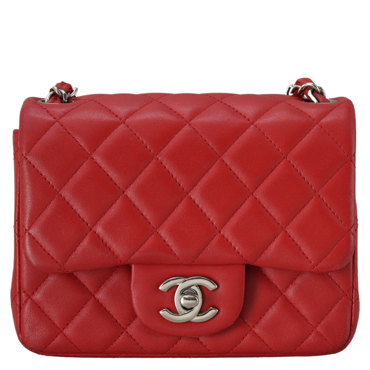 CHANEL(USED)샤넬 램스킨 쁘띠삭