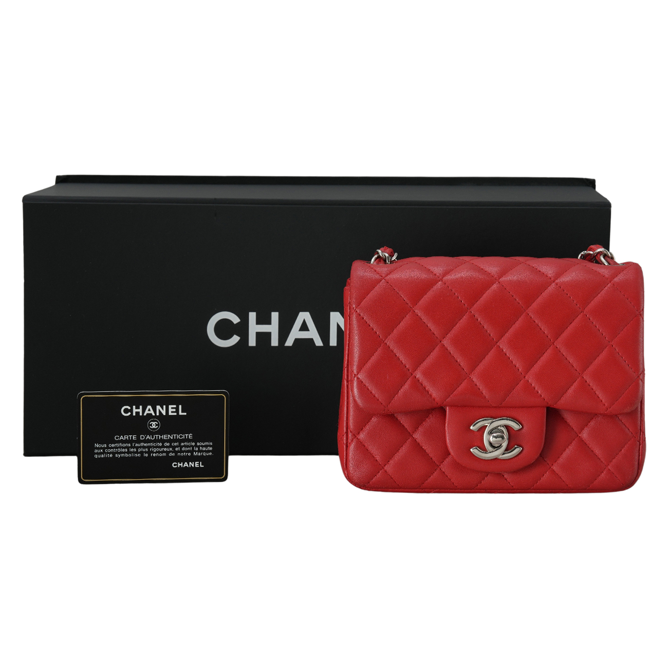 CHANEL(USED)샤넬 램스킨 쁘띠삭