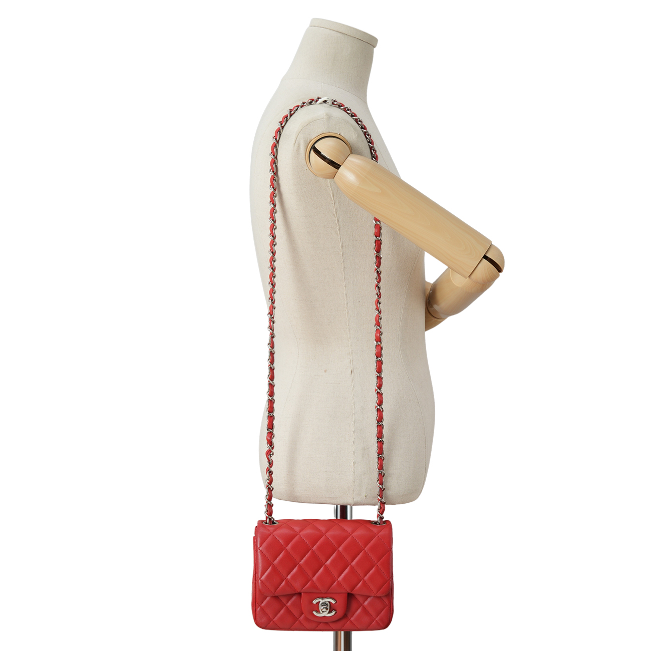 CHANEL(USED)샤넬 램스킨 쁘띠삭