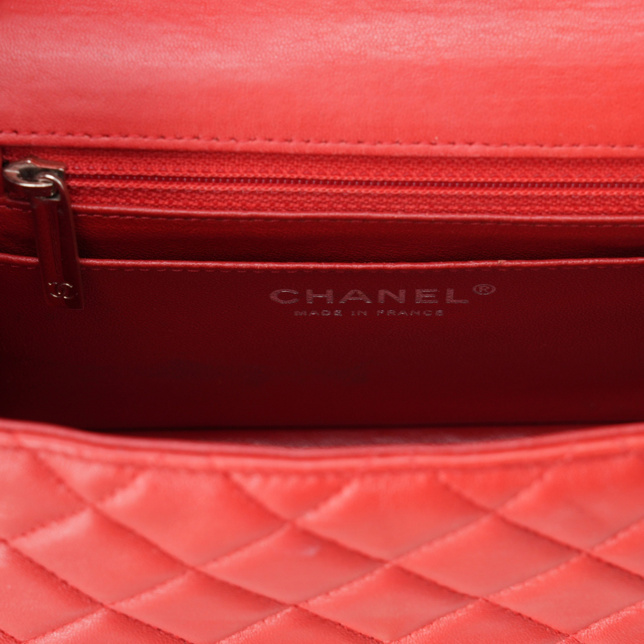 CHANEL(USED)샤넬 램스킨 쁘띠삭