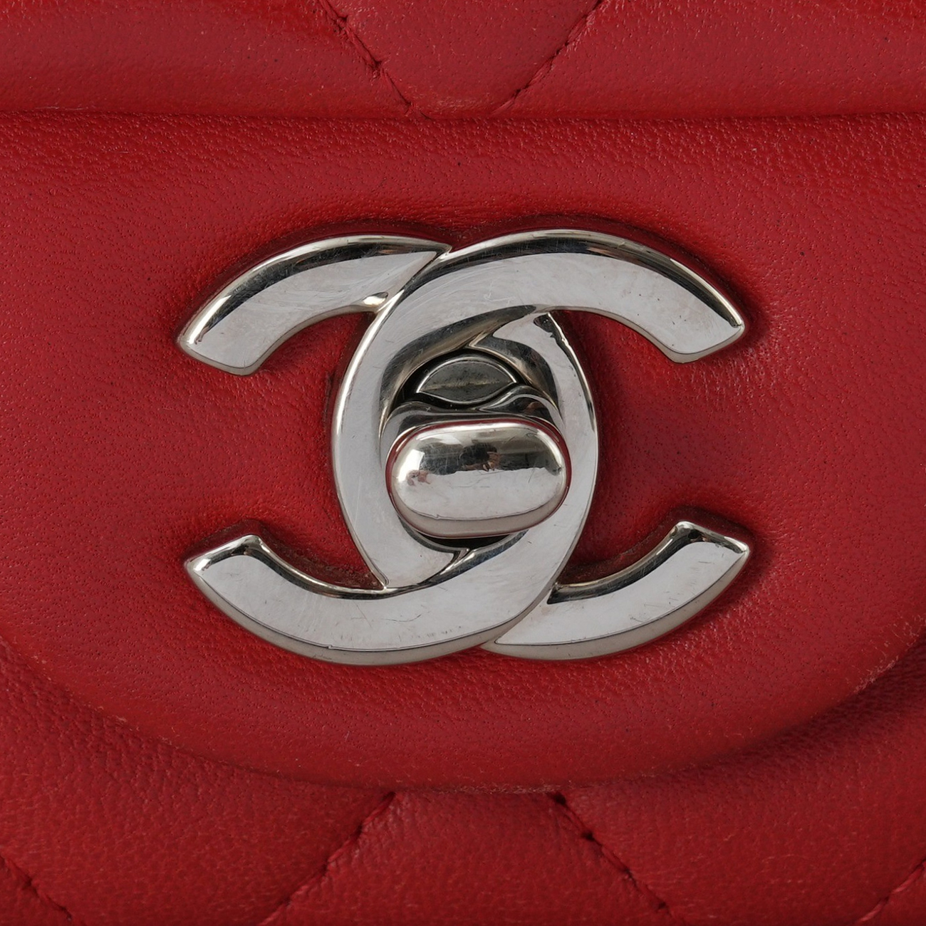 CHANEL(USED)샤넬 램스킨 쁘띠삭