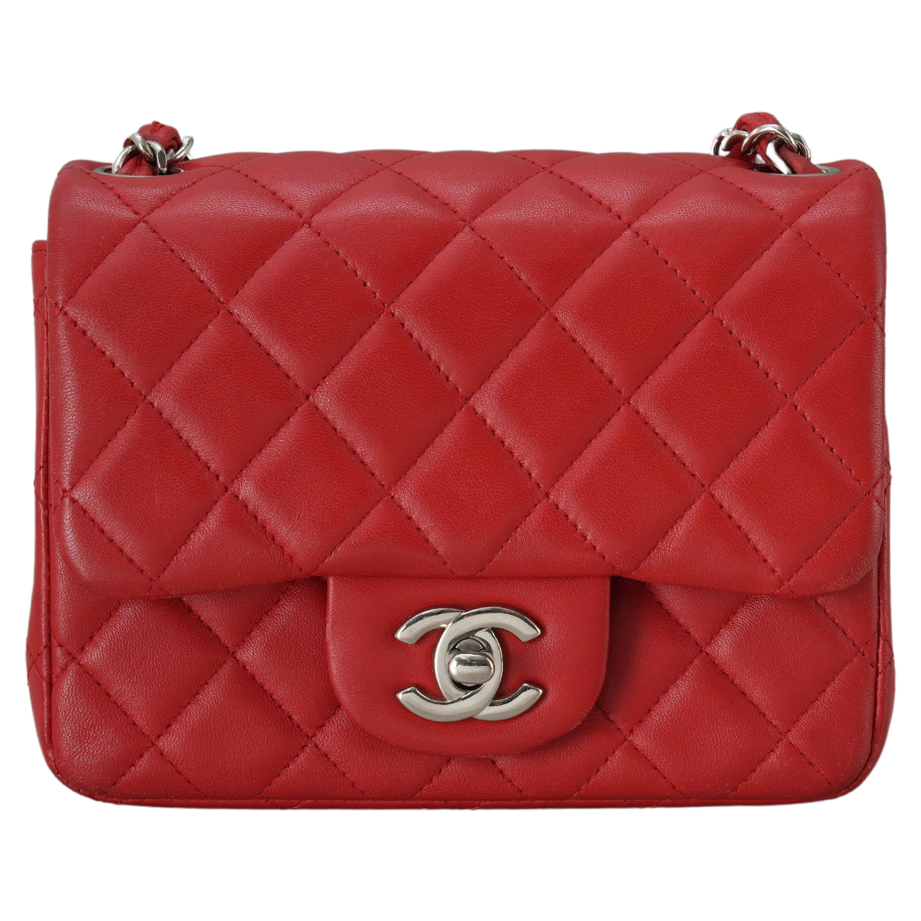 CHANEL(USED)샤넬 램스킨 쁘띠삭