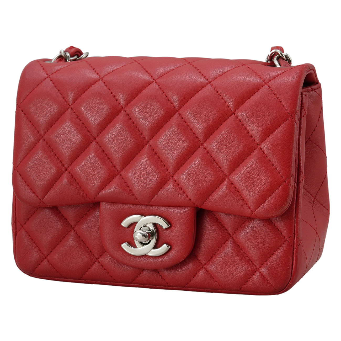 CHANEL(USED)샤넬 램스킨 쁘띠삭