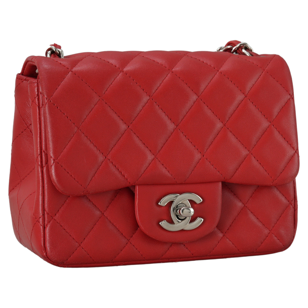 CHANEL(USED)샤넬 램스킨 쁘띠삭