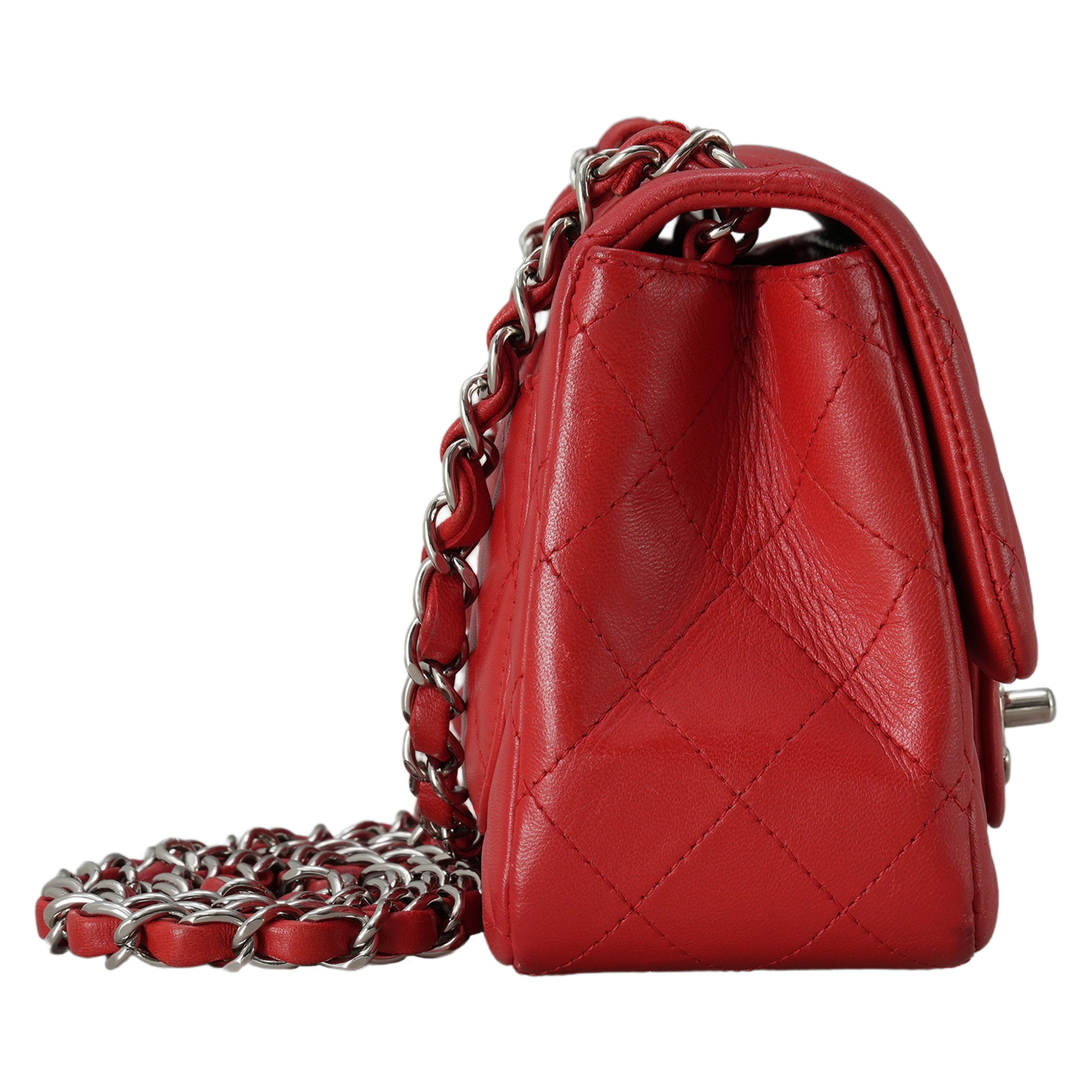 CHANEL(USED)샤넬 램스킨 쁘띠삭