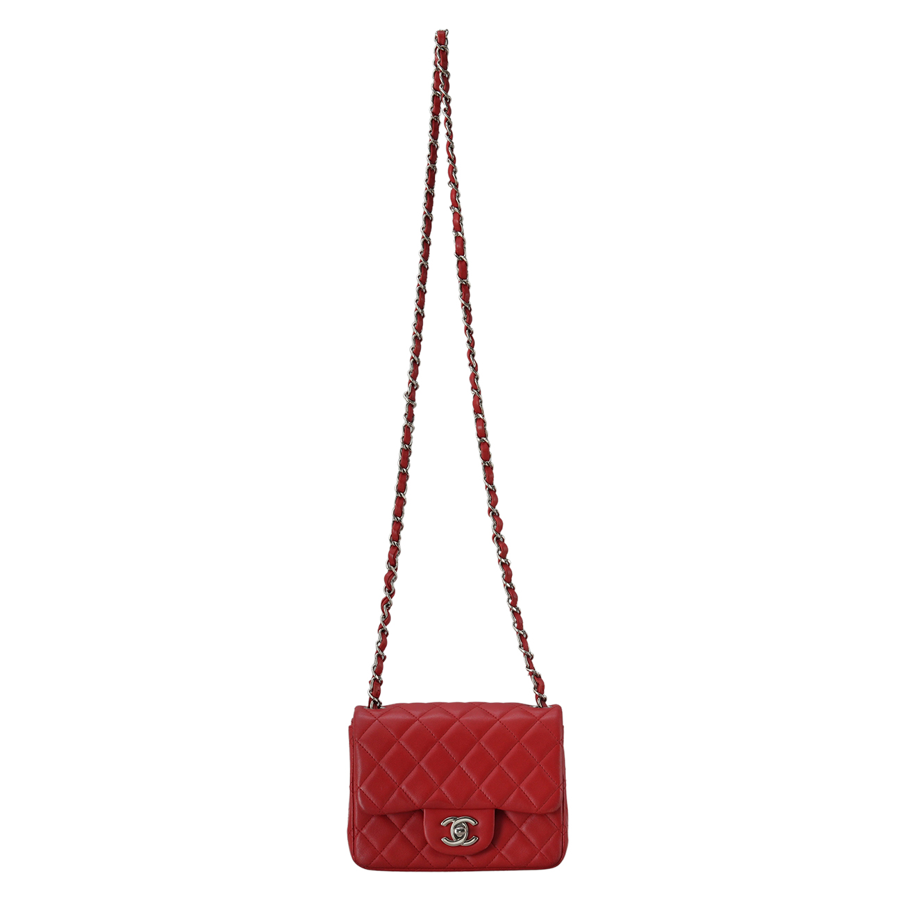 CHANEL(USED)샤넬 램스킨 쁘띠삭