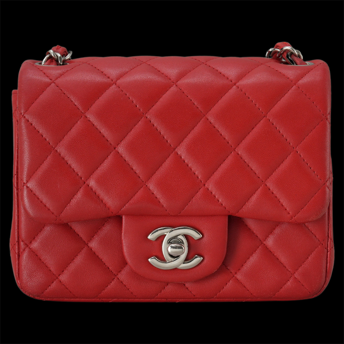 CHANEL(USED)샤넬 램스킨 쁘띠삭