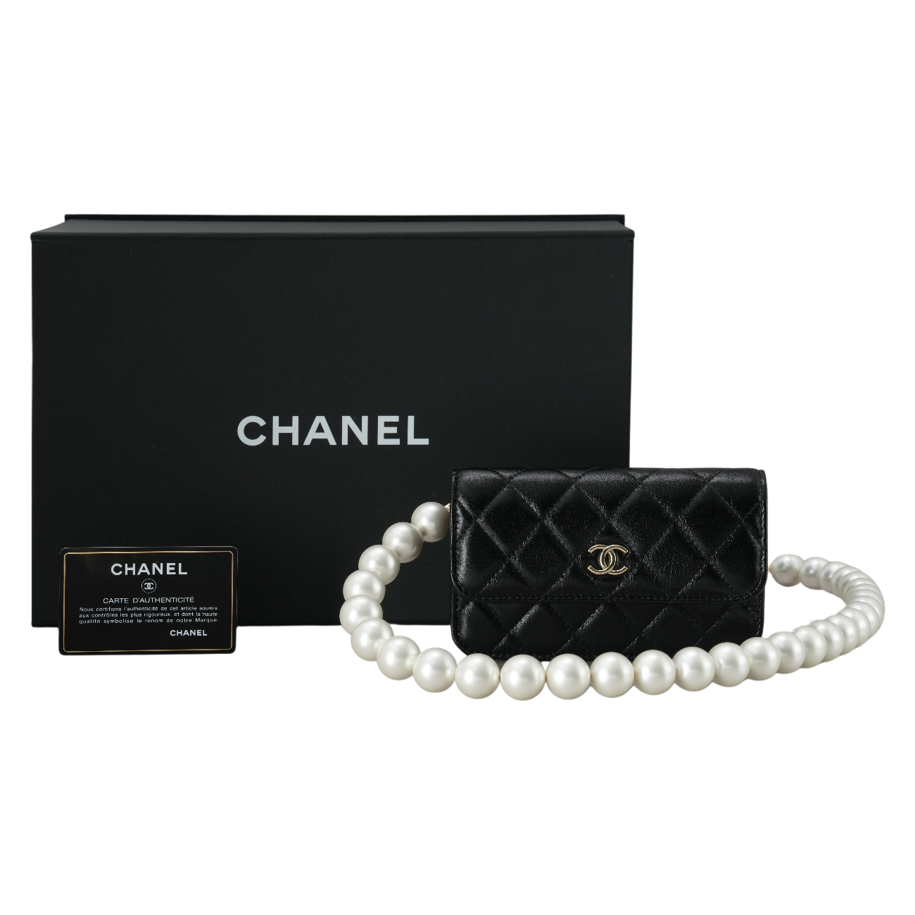 CHANEL(USED)샤넬 AP1898 시즌 진주 펄 체인 스트랩 WOC