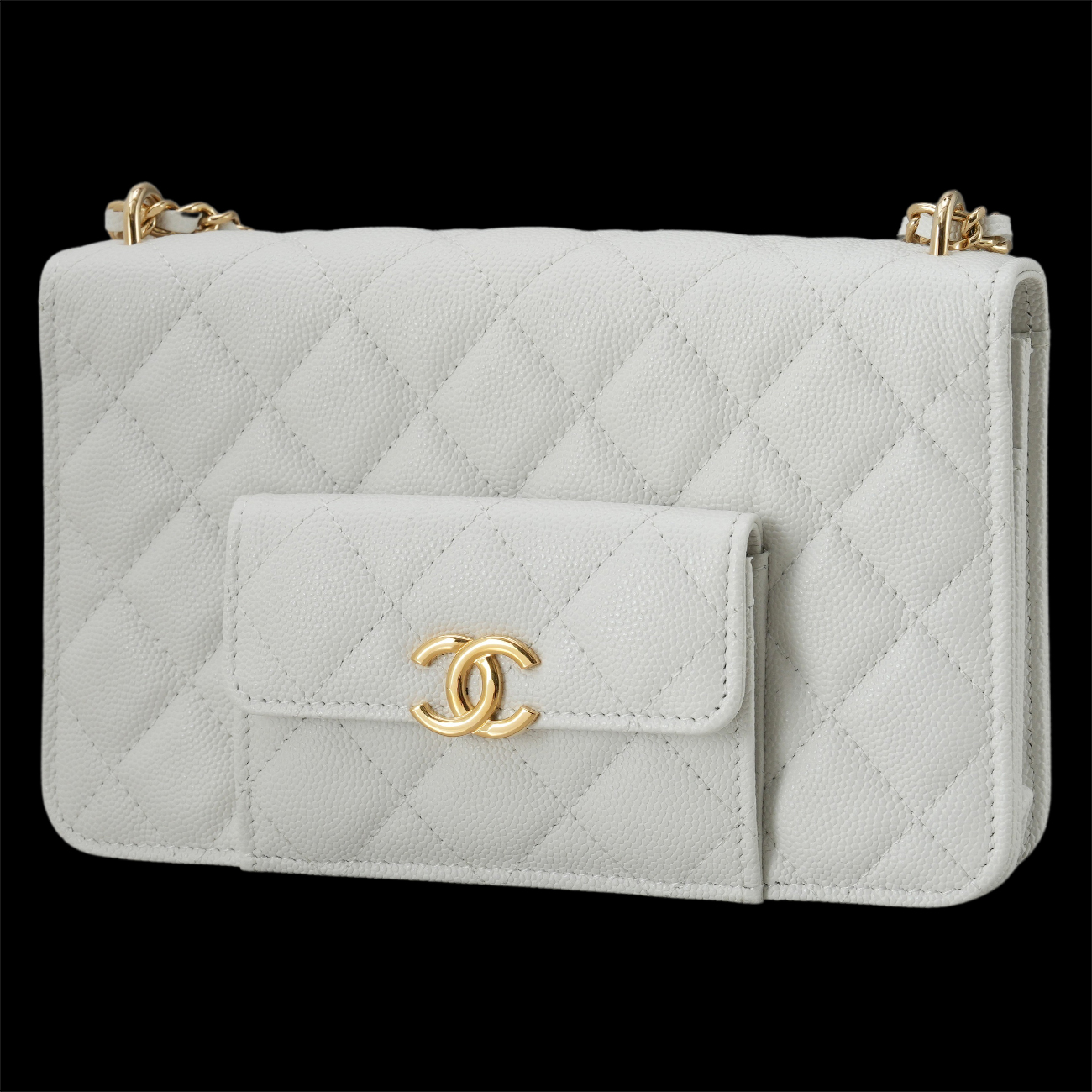 CHANEL(USED)샤넬 시즌 캐비어 WOC