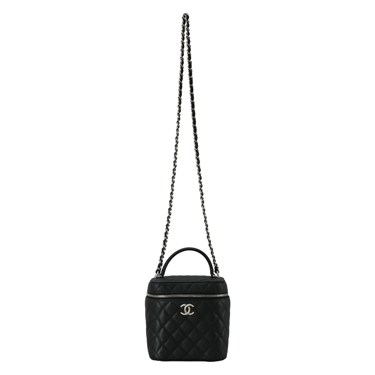 CHANEL(USED)샤넬 AS2362 캐비어 탑핸들 베니티