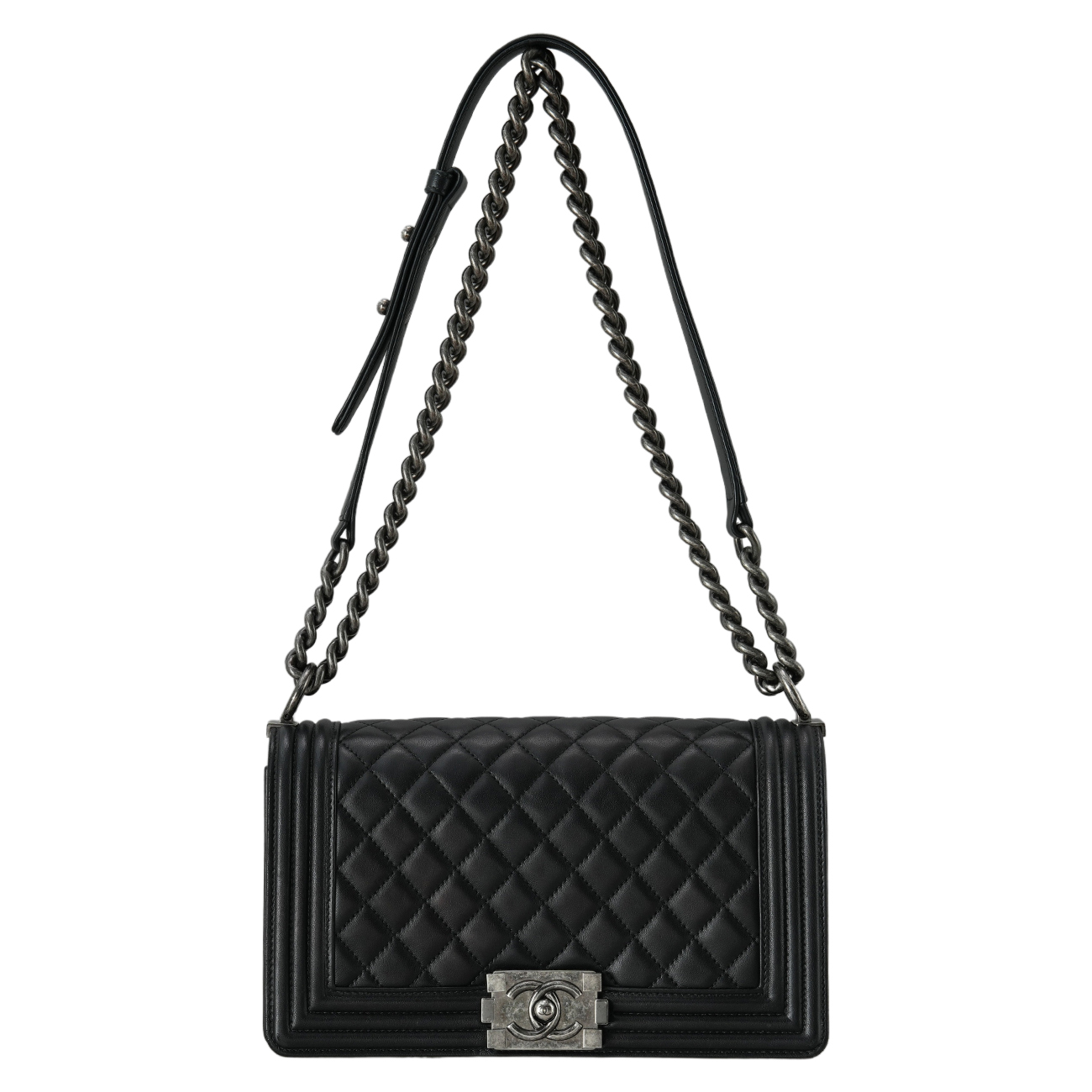 CHANEL(USED)샤넬 보이샤넬 램스킨 미듐 플랩백