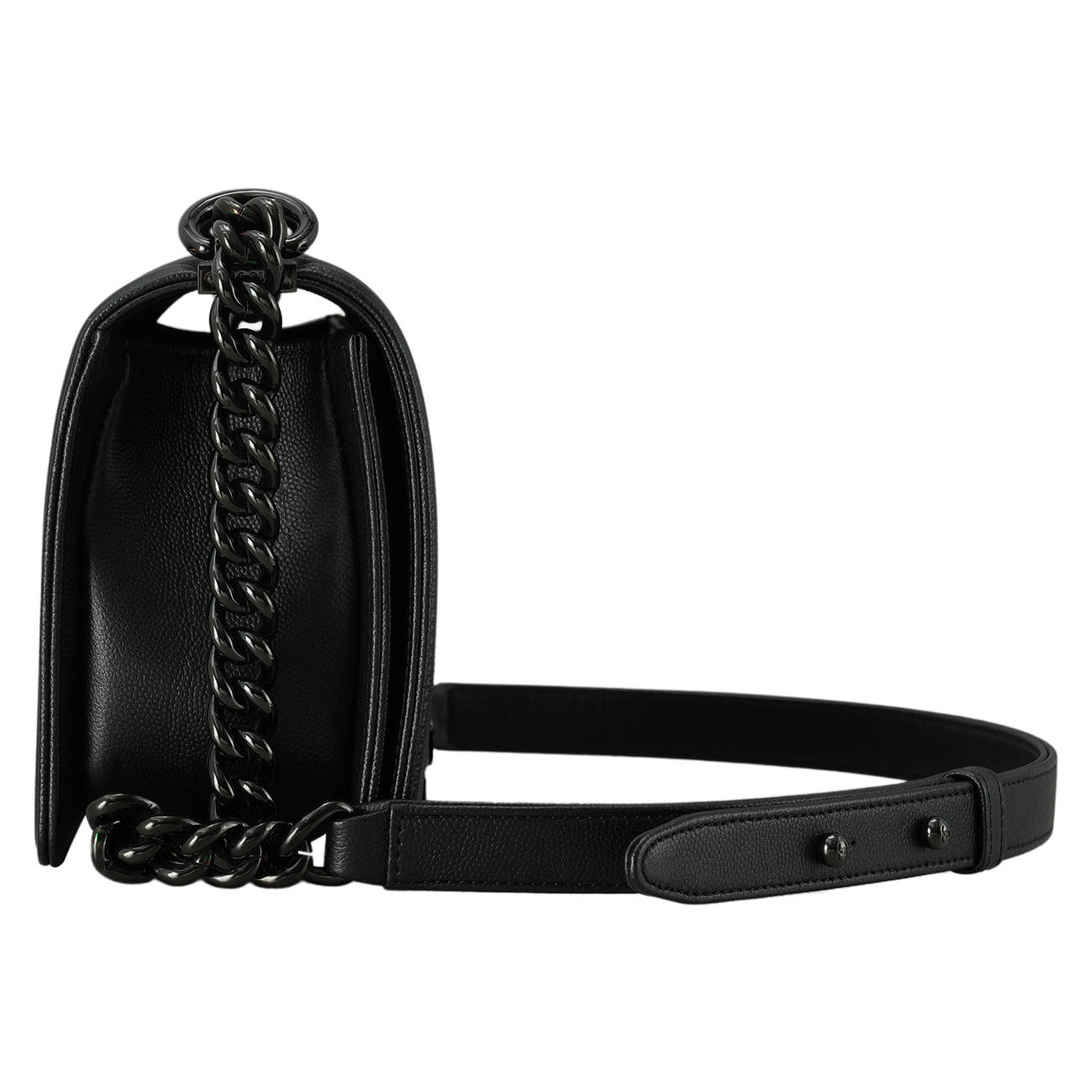 CHANEL(USED)샤넬 보이샤넬 캐비어 미듐 블랙