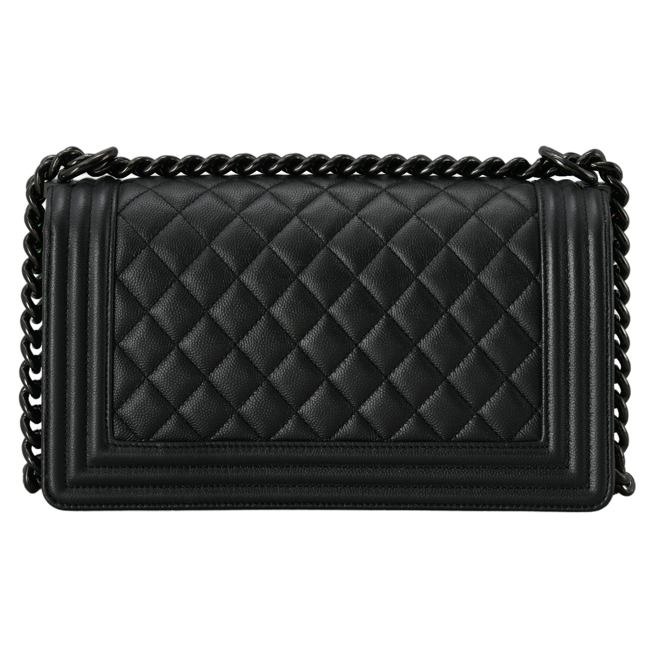 CHANEL(USED)샤넬 보이샤넬 캐비어 미듐 블랙