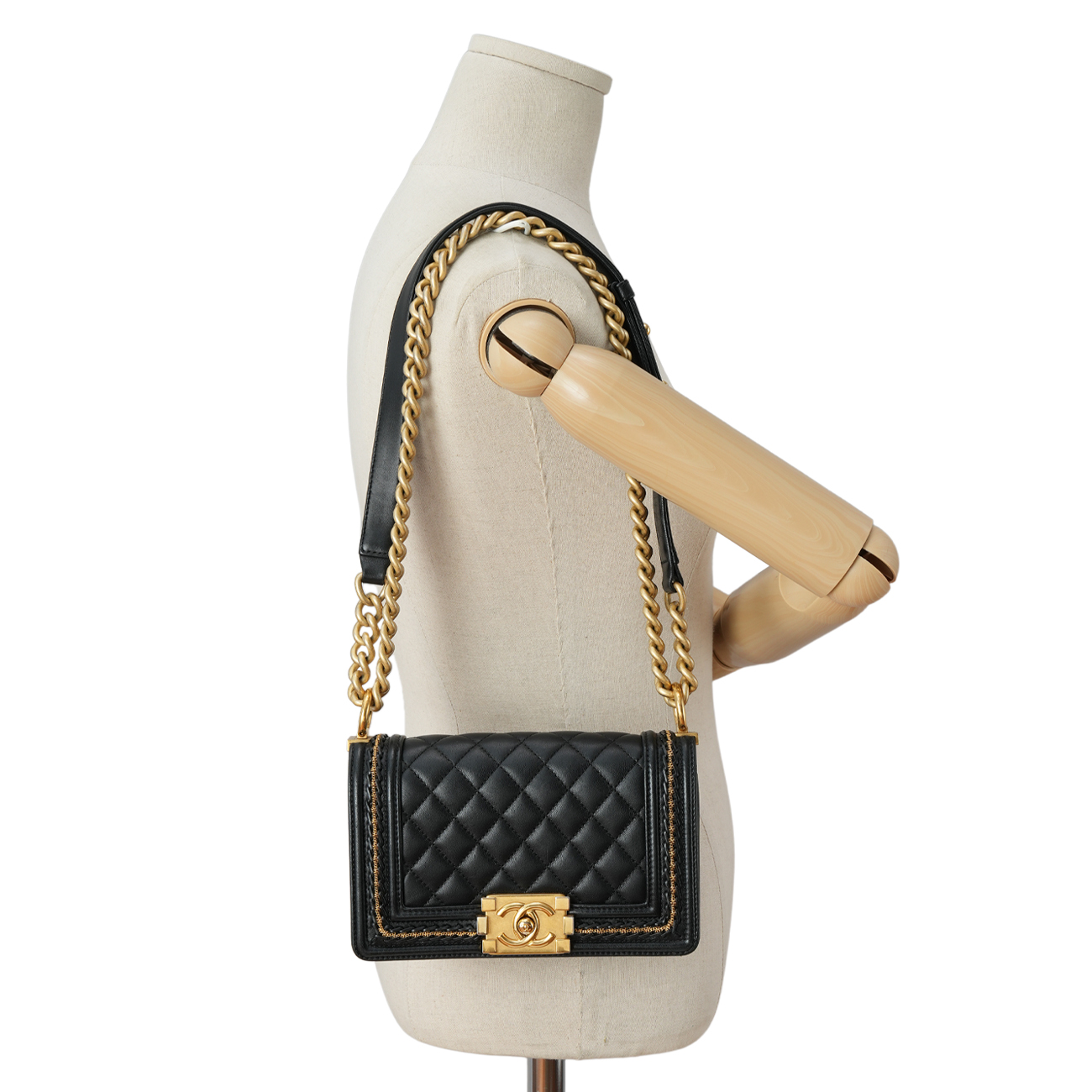CHANEL(USED)샤넬 시즌 보이샤넬 램스킨 미니
