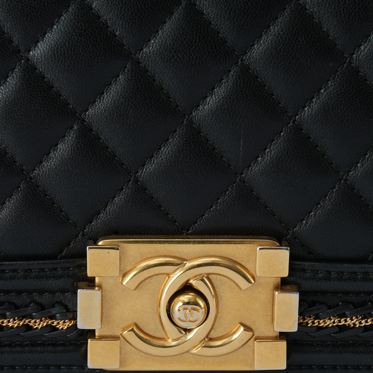 CHANEL(USED)샤넬 시즌 보이샤넬 램스킨 미니