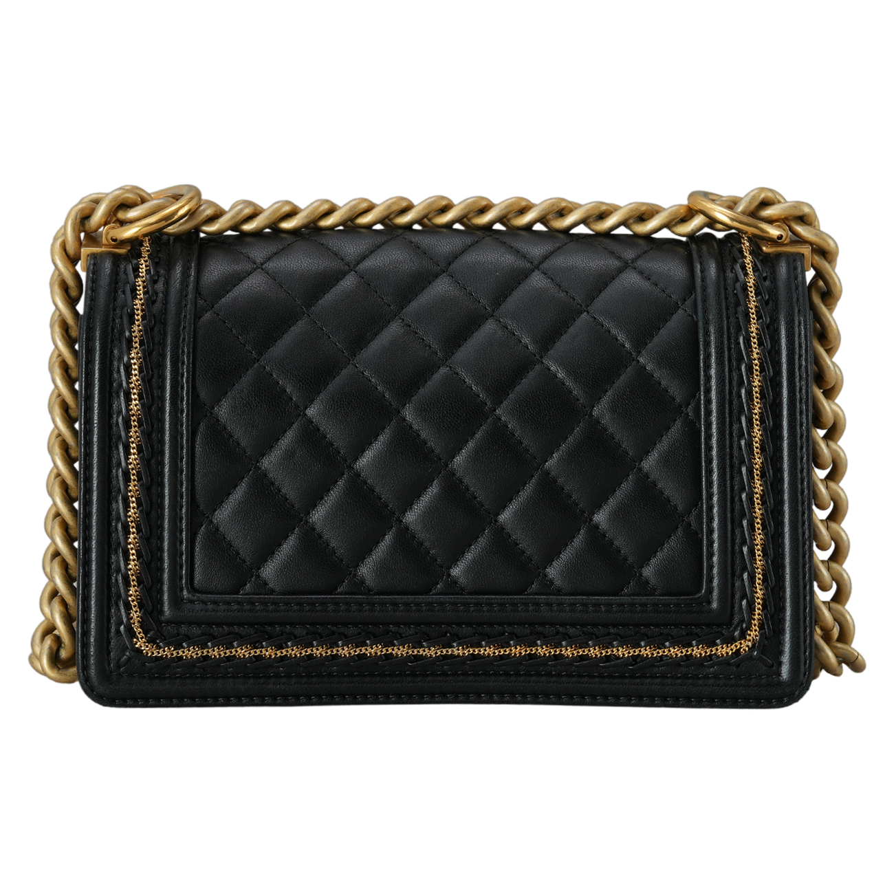 CHANEL(USED)샤넬 시즌 보이샤넬 램스킨 미니