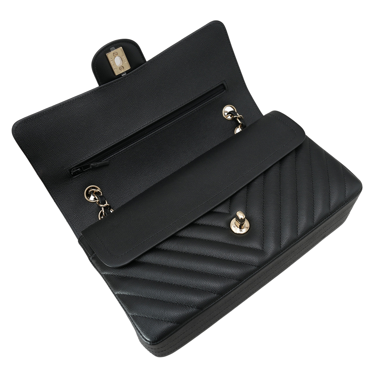 CHANEL(USED)샤넬 A01112 클래식 쉐브론 미듐