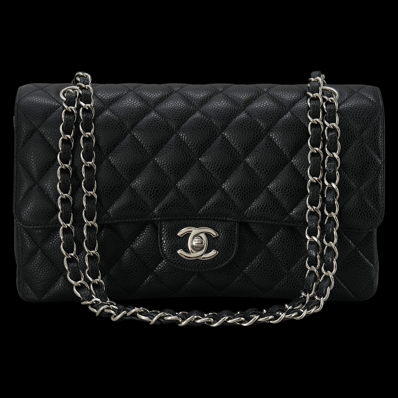 CHANEL(USED)샤넬 캐비어 클래식 미듐 플랩백