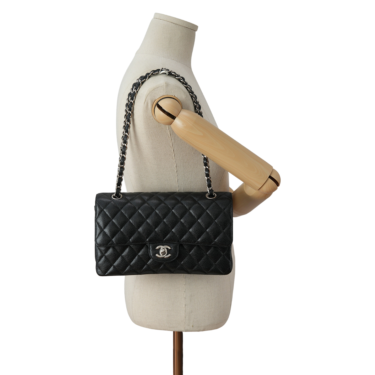 CHANEL(USED)샤넬 캐비어 클래식 미듐 플랩백