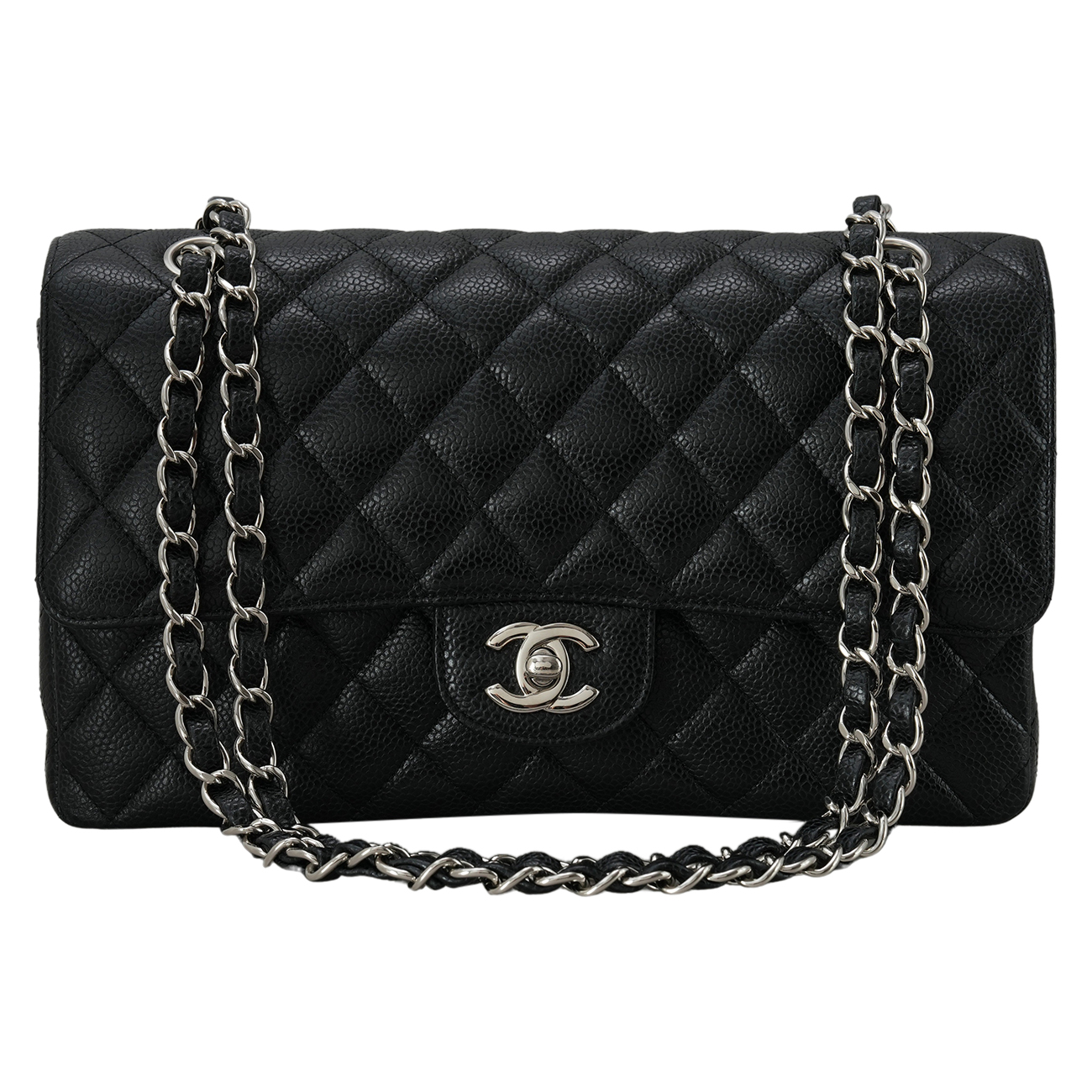 CHANEL(USED)샤넬 캐비어 클래식 미듐 플랩백