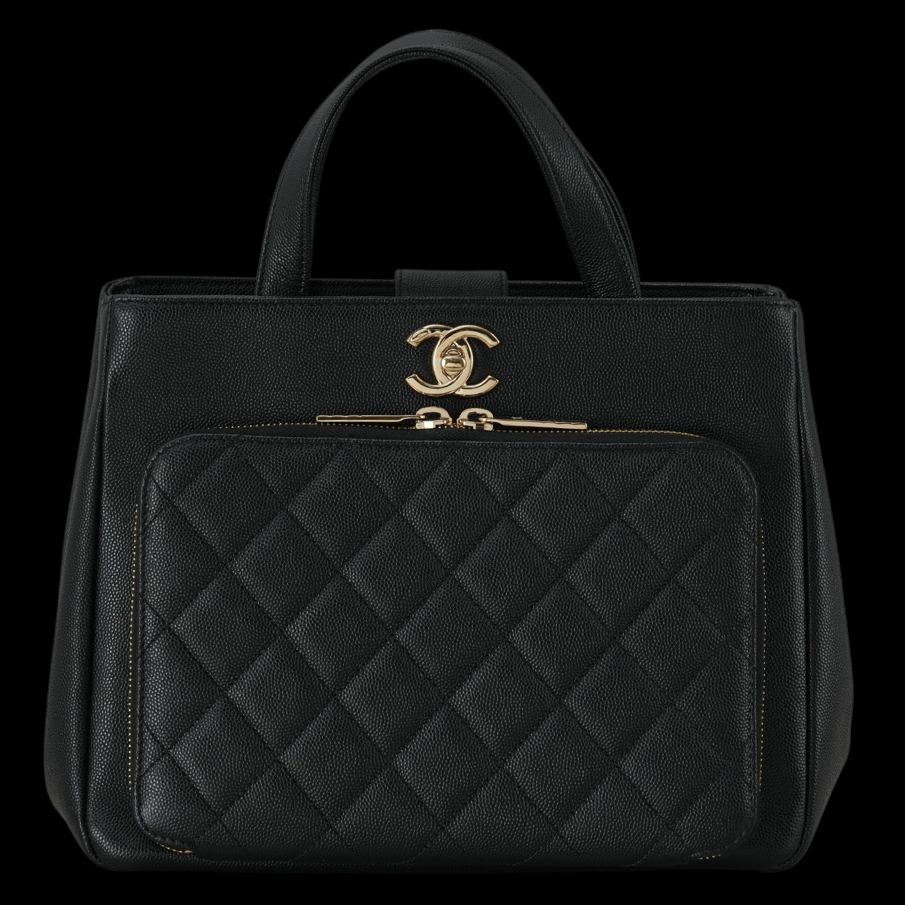CHANEL(USED)샤넬 캐비어 비즈니스 어피니티 토트백