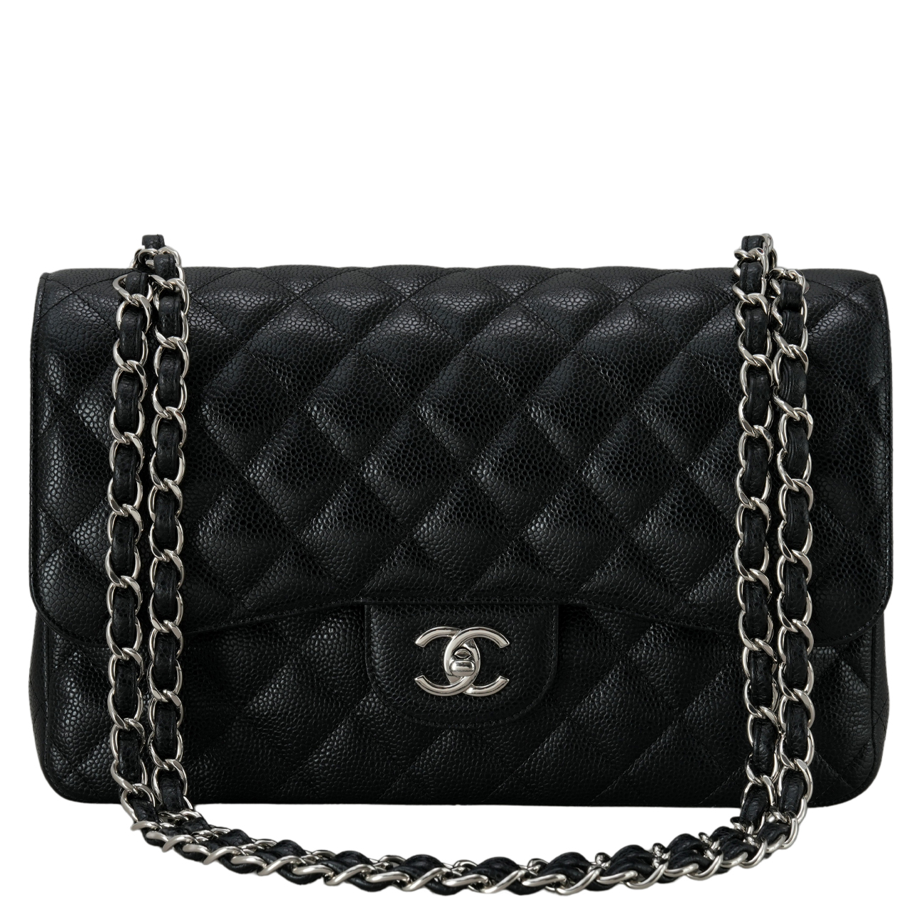 CHANEL(USED)샤넬 A58600 캐비어 클래식 라지 플랩백