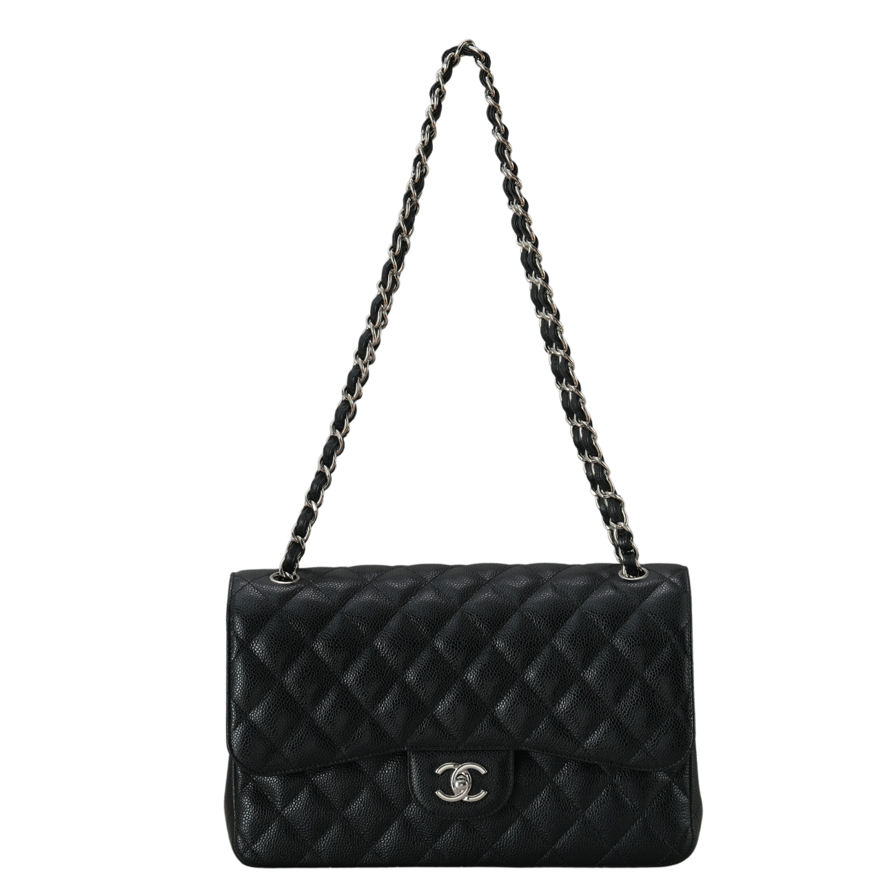 CHANEL(USED)샤넬 A58600 캐비어 클래식 라지 플랩백