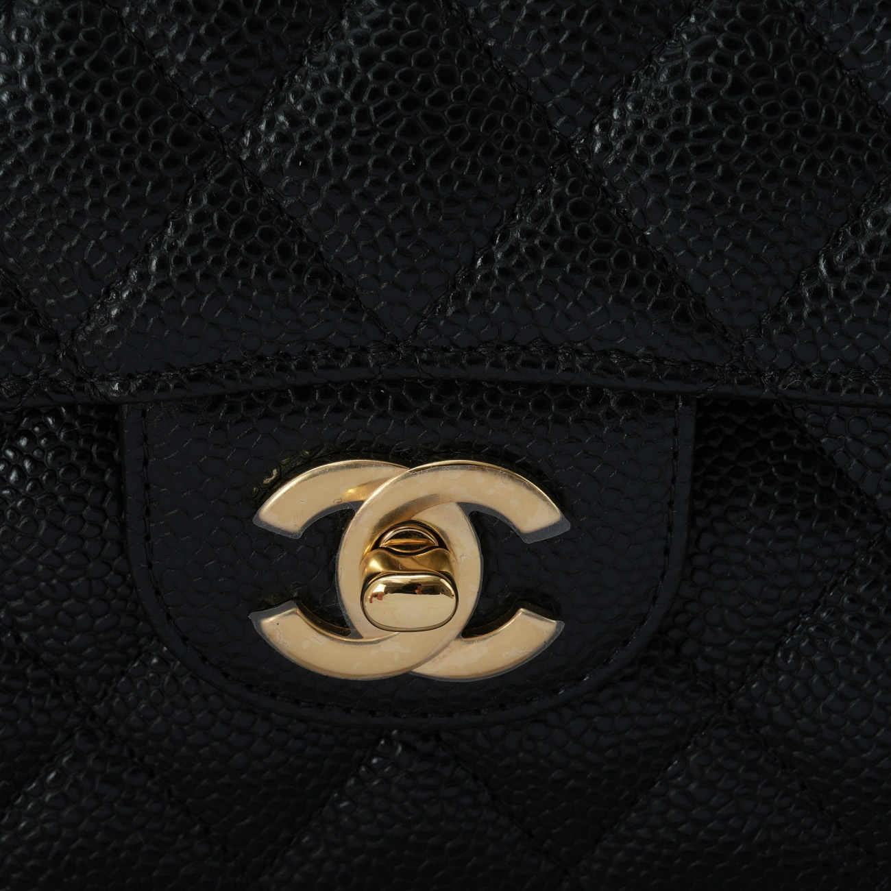 CHANEL(USED)샤넬 A01112 캐비어 클래식 미듐 플랩백