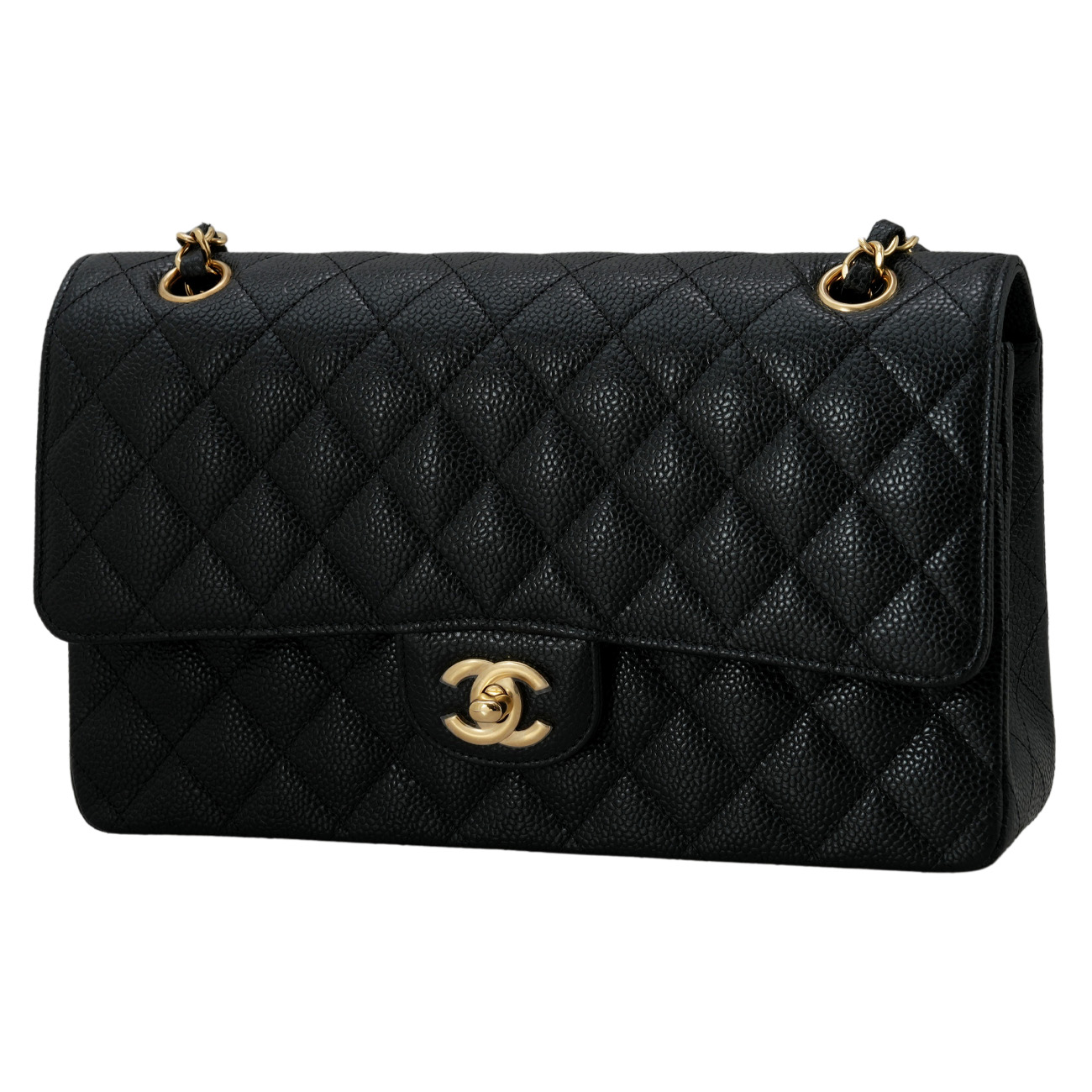 CHANEL(USED)샤넬 A01112 캐비어 클래식 미듐 플랩백