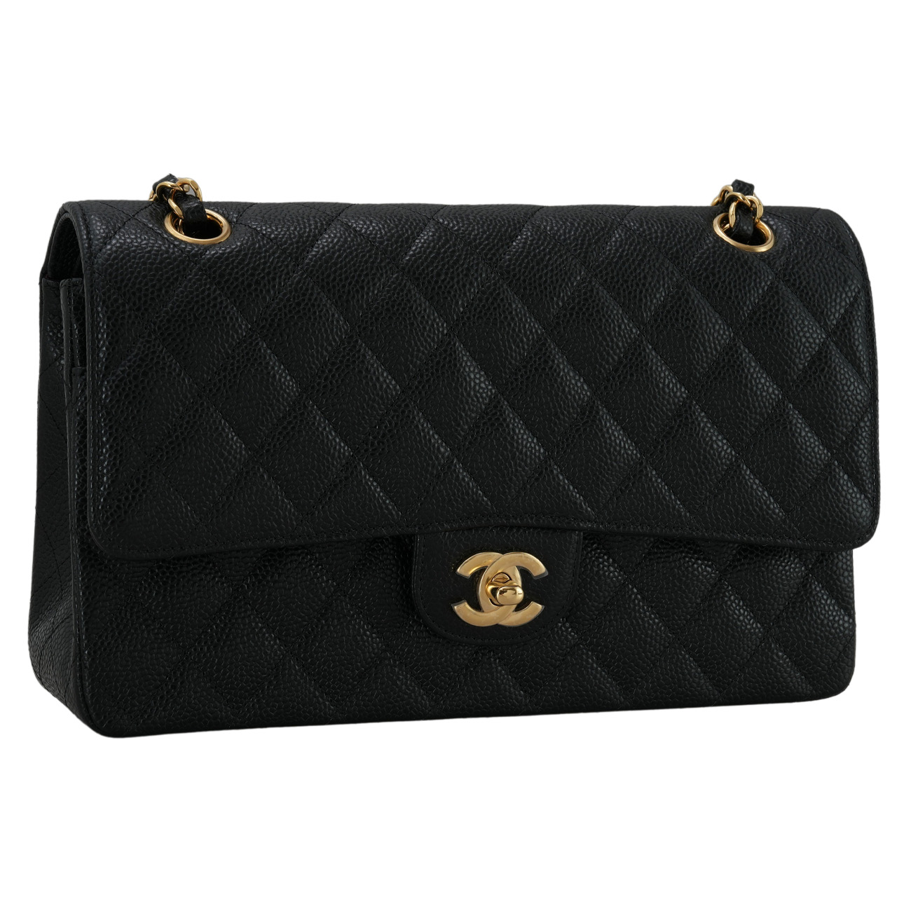 CHANEL(USED)샤넬 A01112 캐비어 클래식 미듐 플랩백